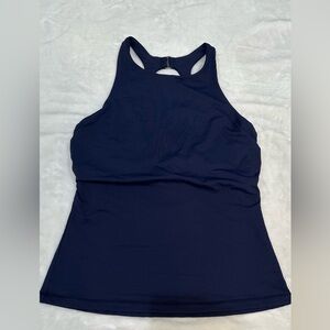 Athleta Navy Blue Women's Swim/Workout Top Size 38D/DD